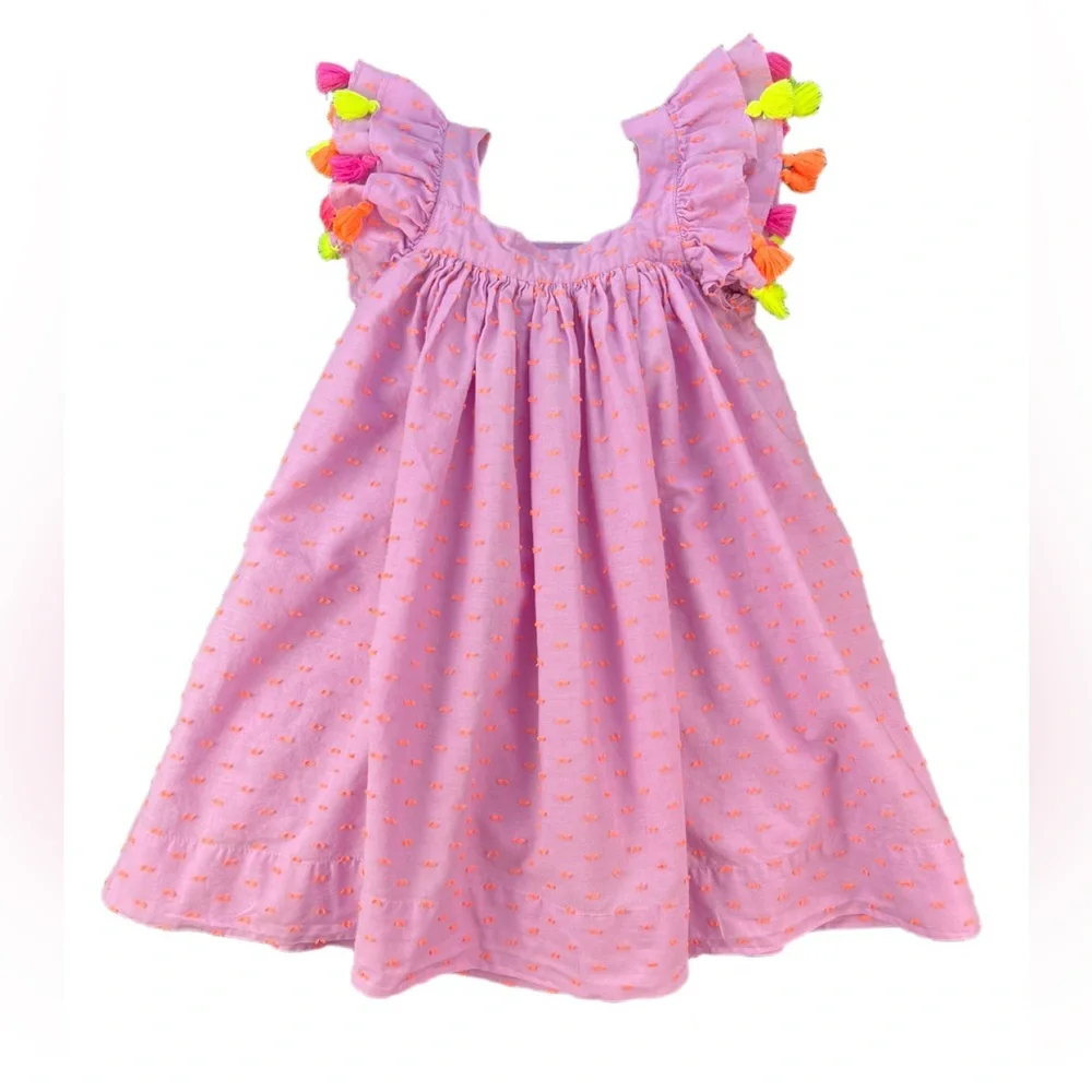 NELLYSTELLA Tassle Trimmed Dress - 3-4Y